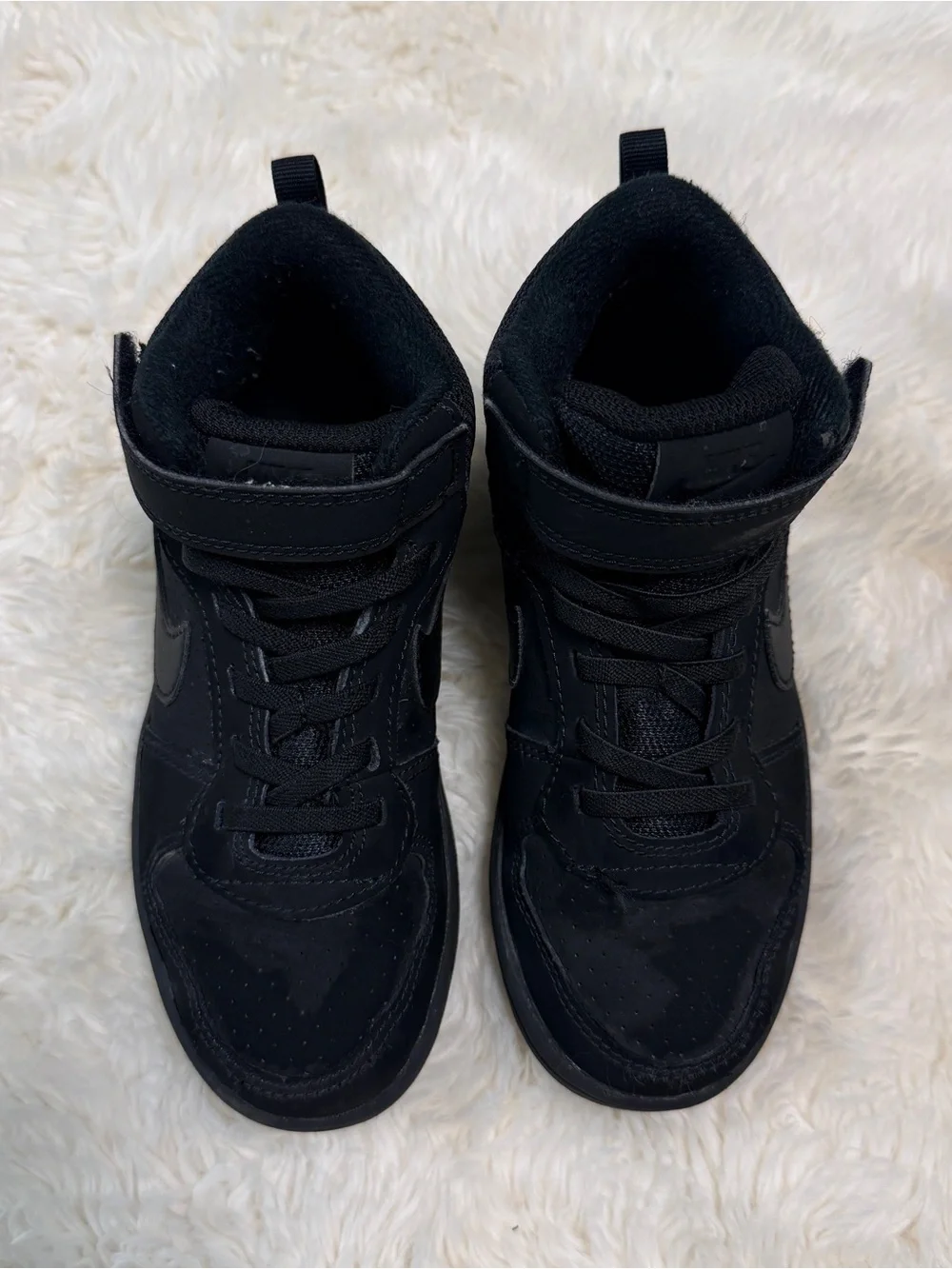 Nike Court Borough Mid 2 Solid Black Sneakers